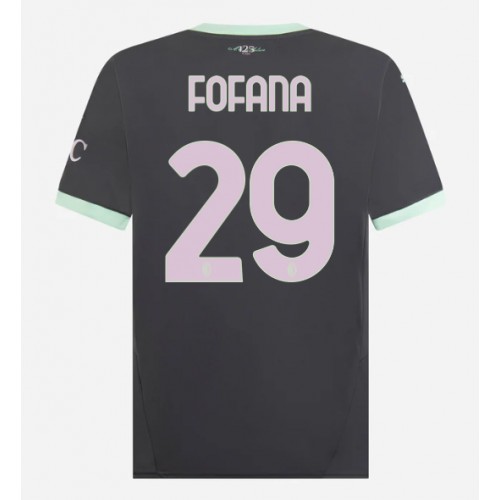 Fotbalové Dres AC Milan Youssouf Fofana #29 Alternativní 2024-25 Krátký Rukáv